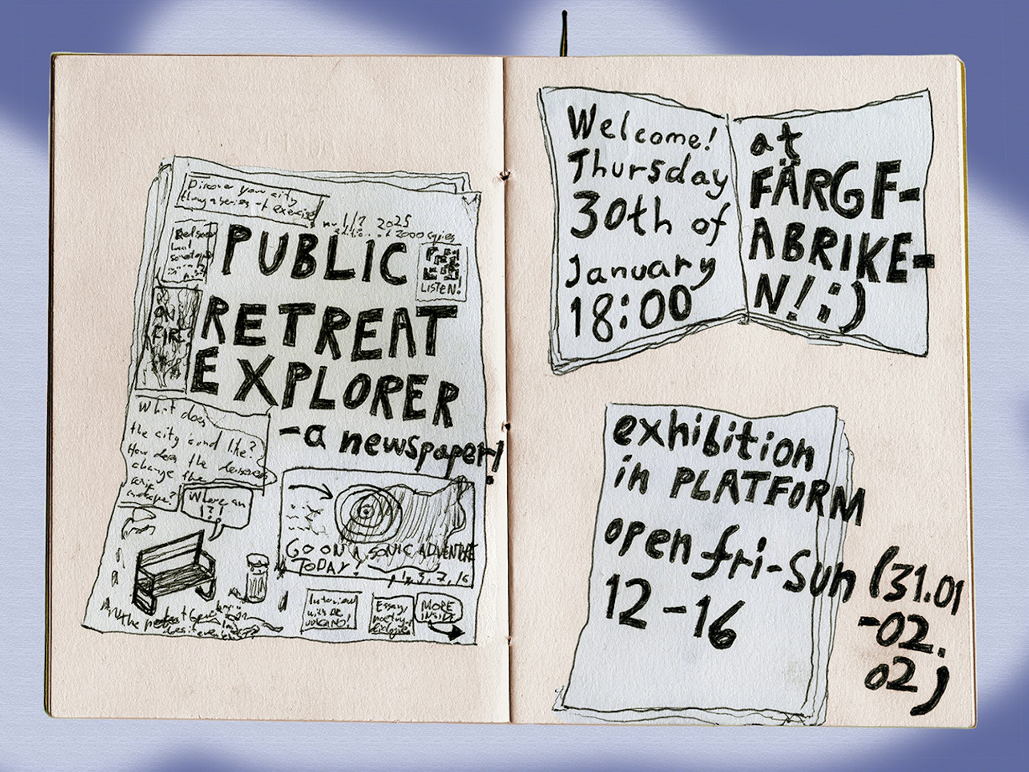 Public Retreat Explorer - A Newspaper